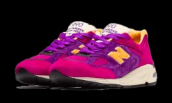990v2 Made in USA Teddy Santis Purple Yellow<New Balance Clearance