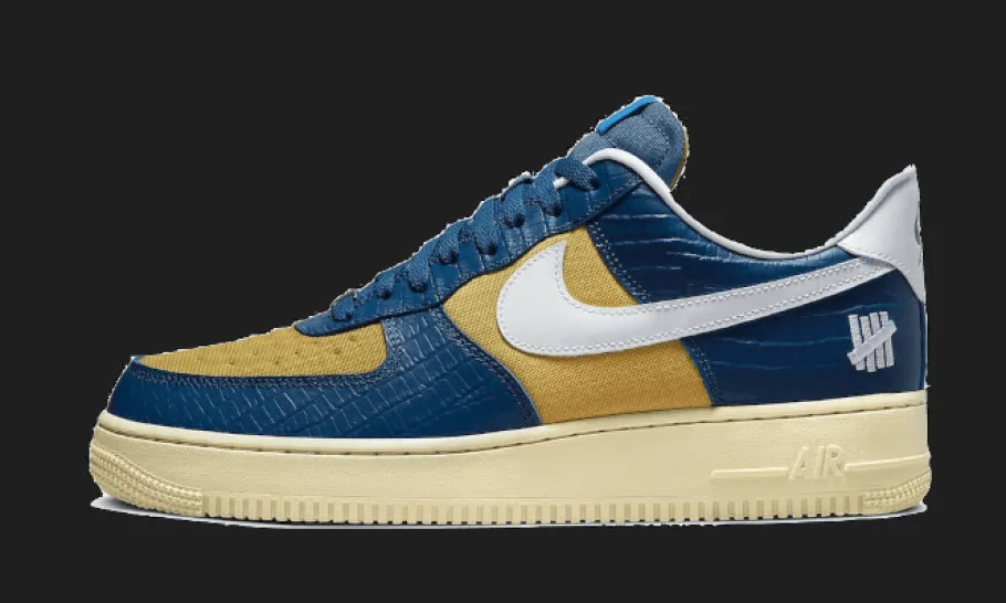 Air Force 1 Low SP Undefeated 5 On It Blue Yellow Croc<Nike Fashion