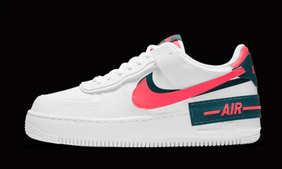 Air Force 1 Shadow White Dark Teal Solar Red<Nike Best