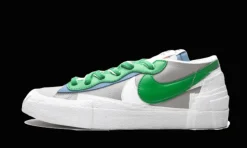 Blazer Low Sacai Medium Grey Classic Green<Nike Online
