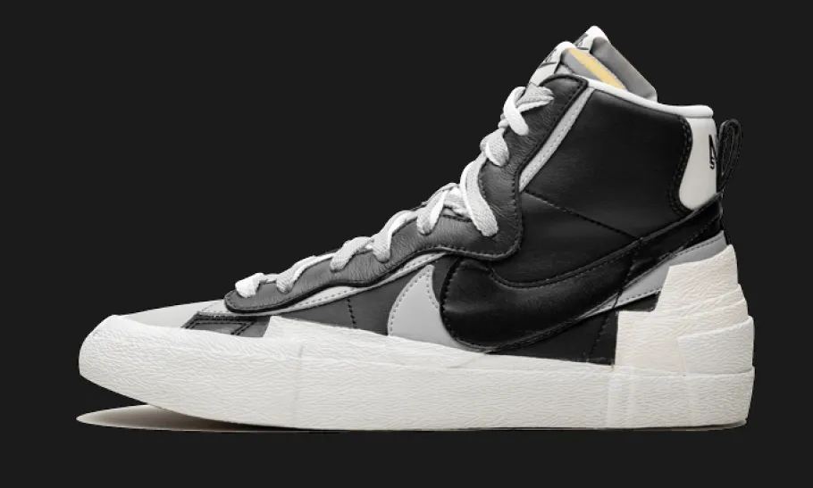 Blazer Mid Sacai Black Grey<Nike New