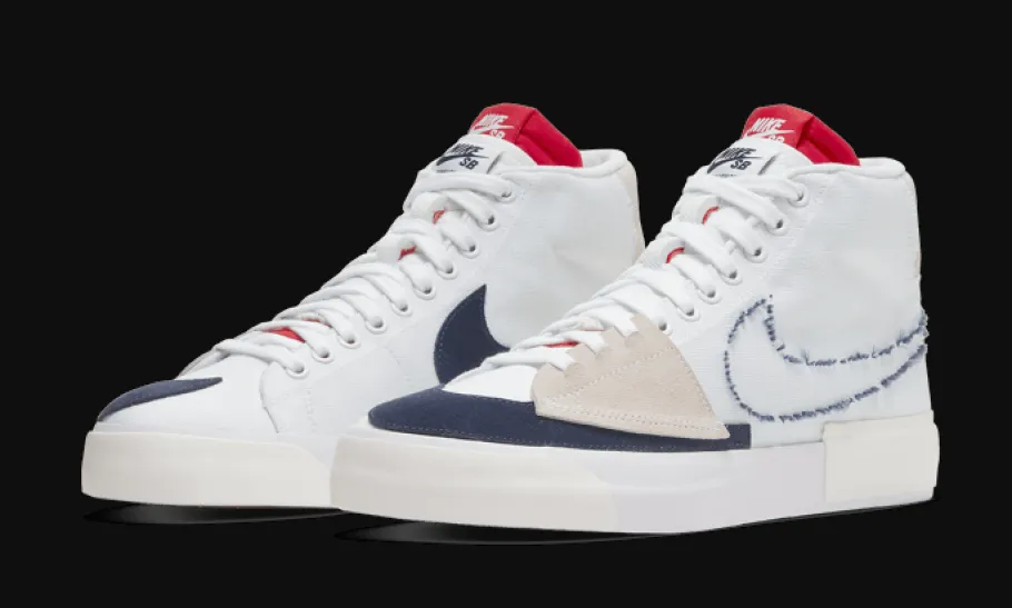 Blazer SB Mid Edge Hack Pack White<Nike Clearance