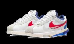 Cortez 4.0 Sacai White University Red Blue<Nike Sale