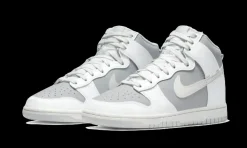 Dunk High Retro Grey White<Nike Discount