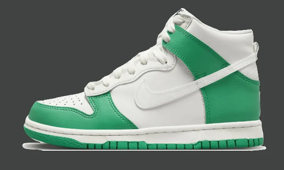 Dunk High White Green<Nike Fashion