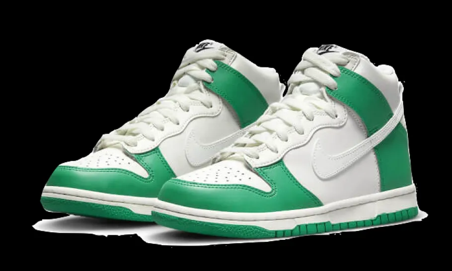 Dunk High White Green<Nike Fashion