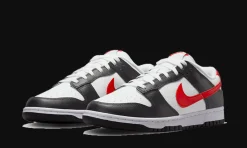Dunk Low Black White Red<Nike Clearance