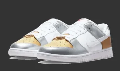 Dunk Low Gold Silver<Nike New