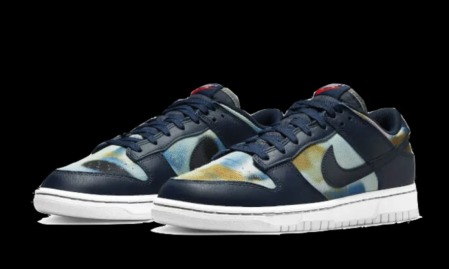 Dunk Low Graffiti Navy<Nike Clearance