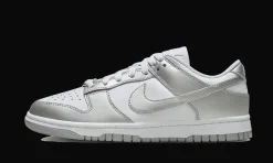 Dunk Low Metallic Silver<Nike Hot