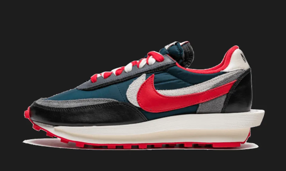 LD Waffle Sacai Undercover Midnight Spruce University Red<Nike Fashion