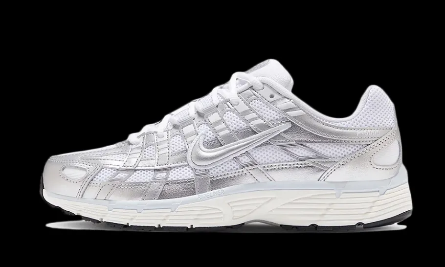 P-6000 White Metallic Silver<Nike New