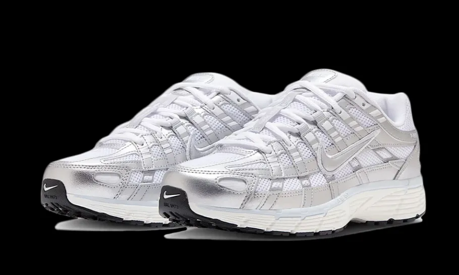 P-6000 White Metallic Silver<Nike New