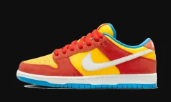SB Dunk Low Pro Habanero Red (Bart Simpson)<Nike Sale