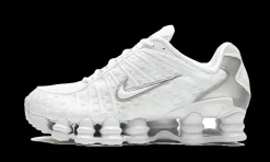 Shox TL White Metallic Silver Max Orange<Nike New