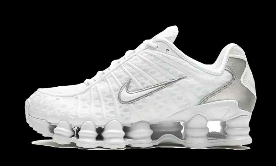 Shox TL White Metallic Silver Max Orange<Nike New