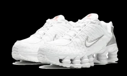 Shox TL White Metallic Silver Max Orange<Nike New