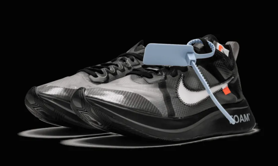 Zoom Fly Off-White Black Silver<Nike New