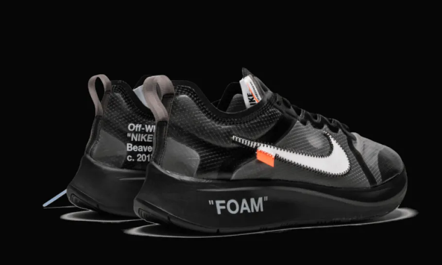 Zoom Fly Off-White Black Silver<Nike New