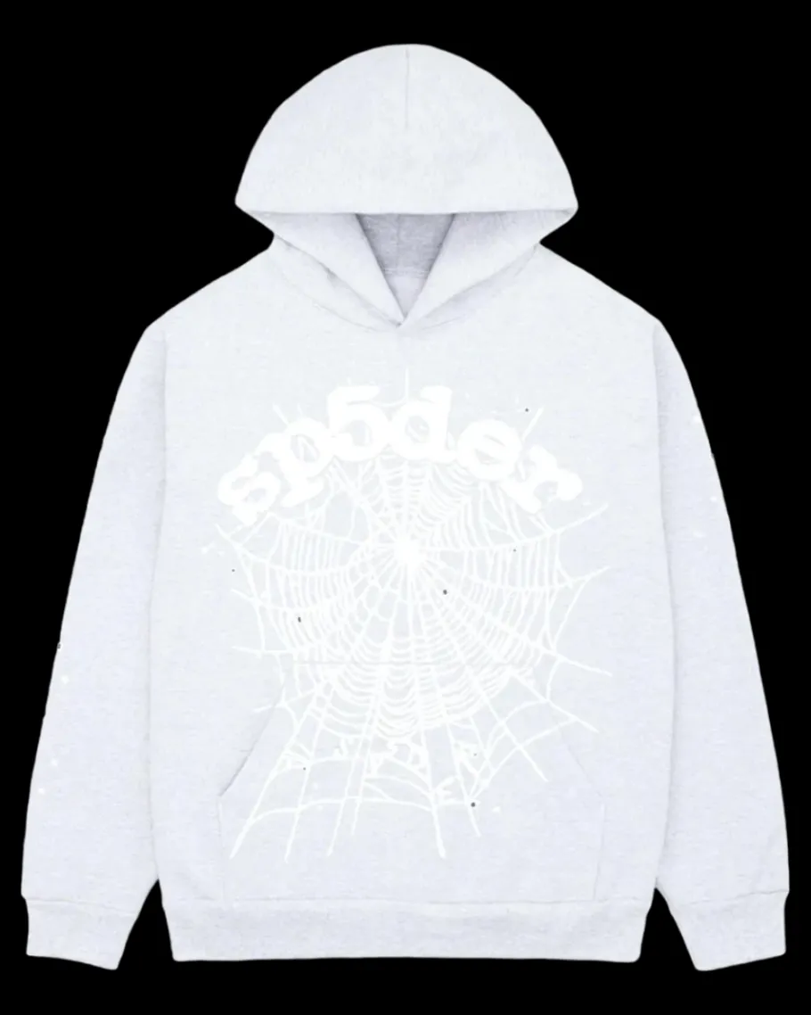 OG Web Hoodie Heather Grey<Sp5der Fashion