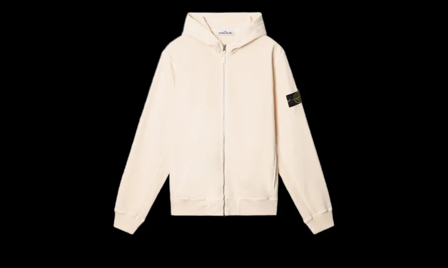 Zipped Sweatshirt Cream<Stone Island Discount
