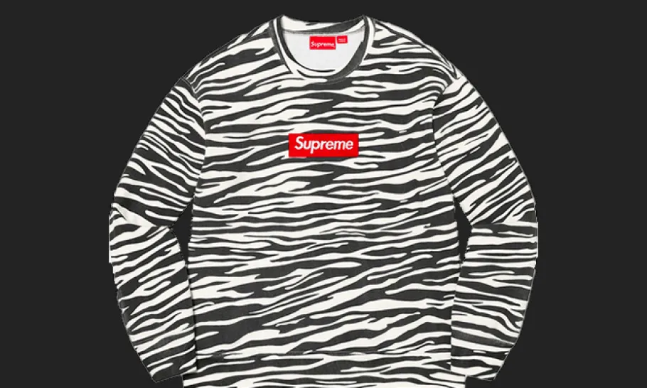 Box Logo Crewneck Zebra<Supreme Fashion