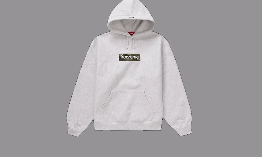 Box Logo Hooded Sweatshirt (FW23) Ash Grey<Supreme Clearance
