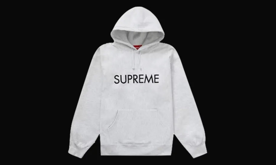 Capital Hooded Sweatshirt Ash Grey<Supreme Discount