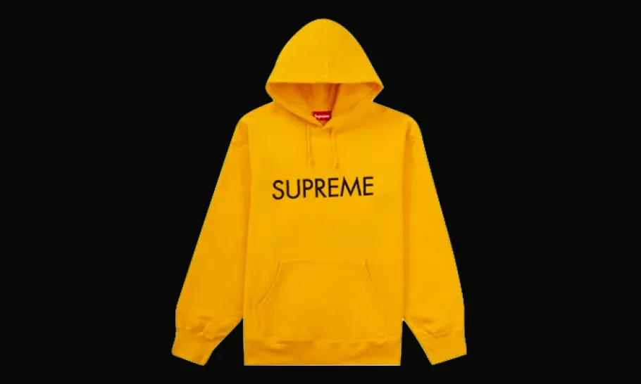 Capital Hooded Sweatshirt Bright Gold<Supreme Sale