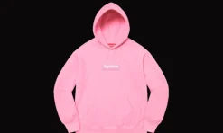 Hoodie Box Logo FW21 Pink<Supreme New
