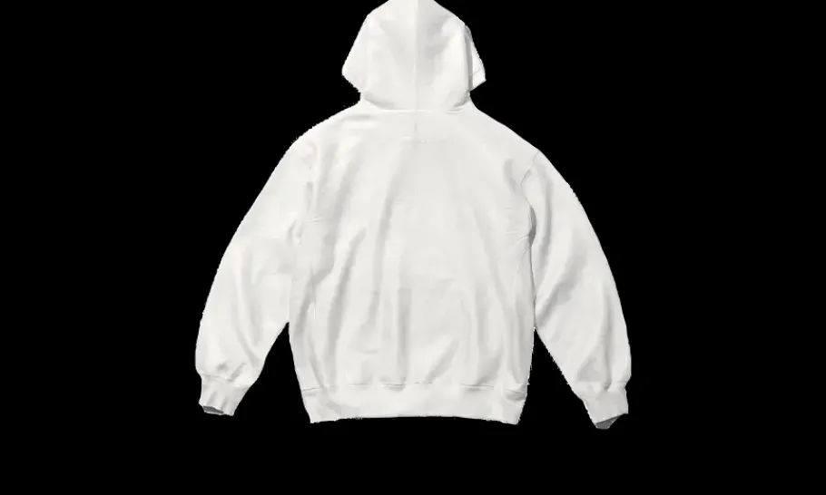 MM6 Maison Margiela Foil Box Logo Hooded Sweatshirt White<Supreme Sale