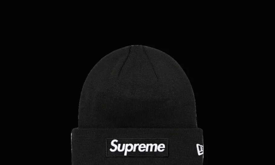 New Era Box Logo Beanie Black<Supreme Online