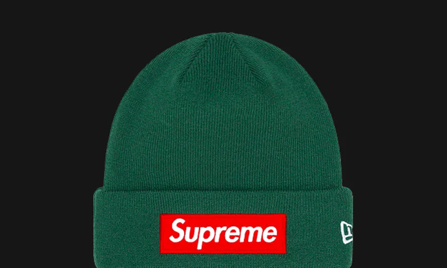 New Era Box Logo Beanie (FW22) Dark Pine<Supreme Discount