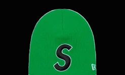 New Era S Logo Beanie Green<Supreme Hot