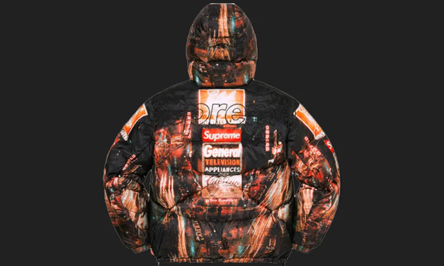 The North Face 800-Fill Half Zip Hooded Pullover Times Square<Supreme Best
