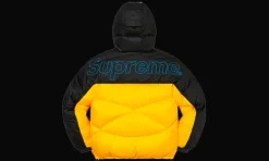 The North Face 800-Fill Half Zip Hooded Pullover Yellow<Supreme Hot