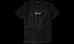 Swarovski Box Logo Tee Black<Supreme Clearance