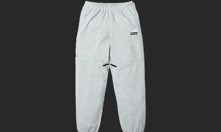 The North Face Convertible Sweatpant Heather Grey<Supreme New