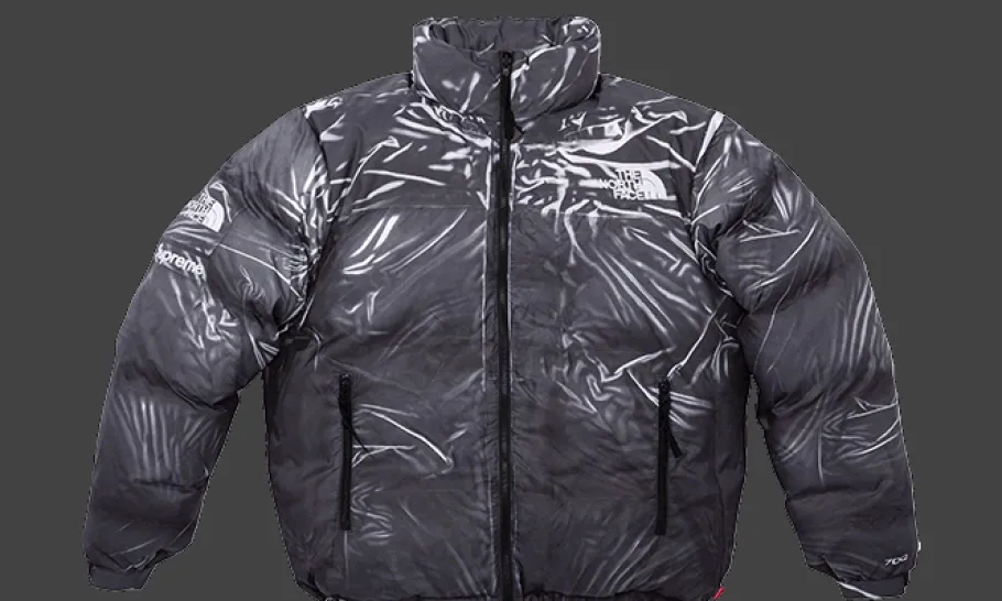 The North Face Printed Nuptse Jacket Black<Supreme Outlet