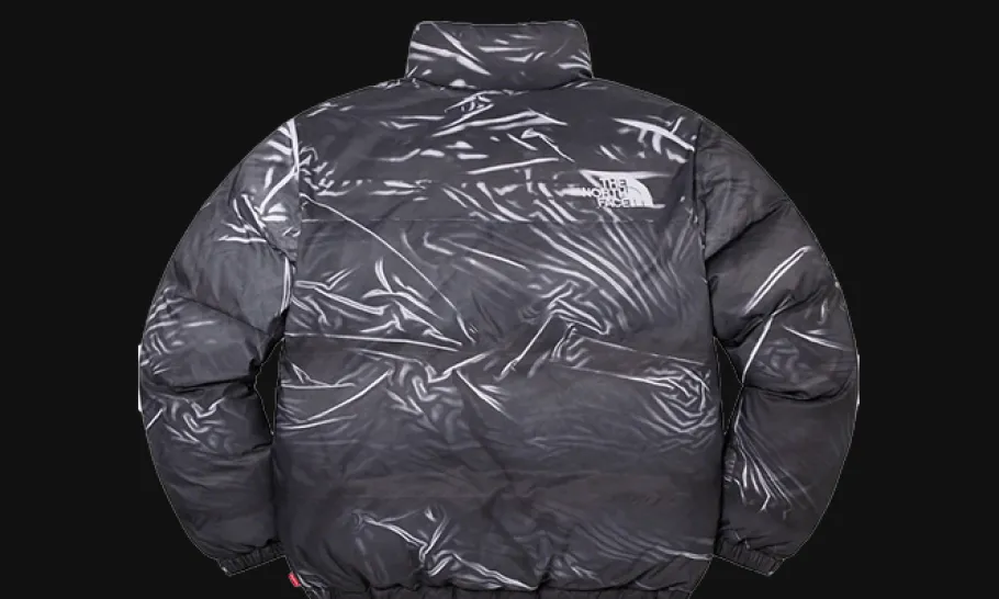 The North Face Printed Nuptse Jacket Black<Supreme Outlet