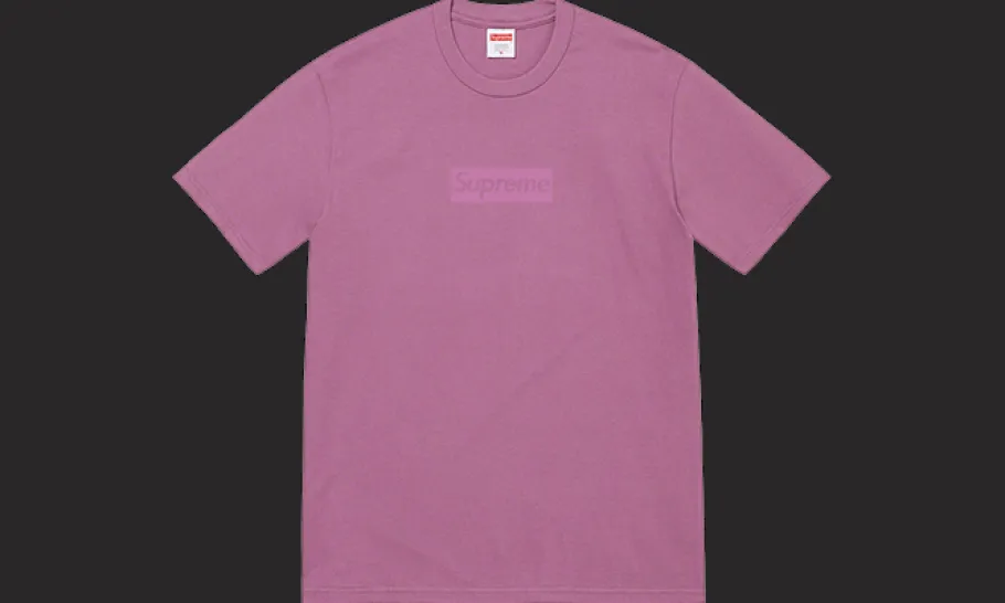 Tonal Box Logo Tee Dusty Purple<Supreme Fashion