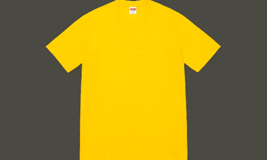 Tonal Box Logo Tee Yellow<Supreme Clearance