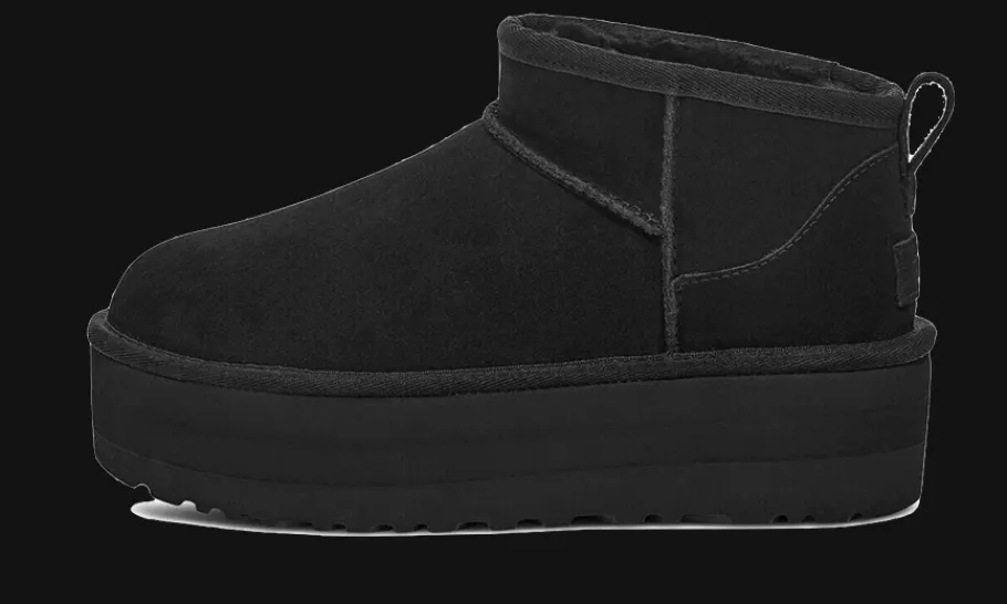 Classic Ultra Mini Platform Black<UGG Fashion