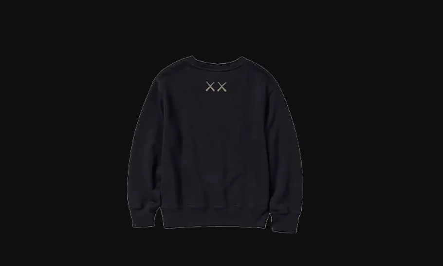 Longsleeve Sweatshirt KAWS Black Enfant<Uniqlo Sale
