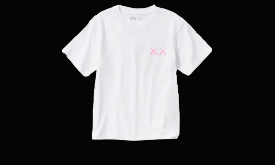 T-Shirt KAWS Pink Graphic<Uniqlo New